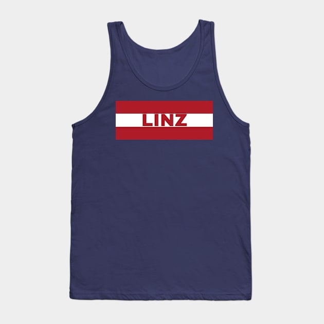 Linz City in Austrian Flag Tank Top by aybe7elf